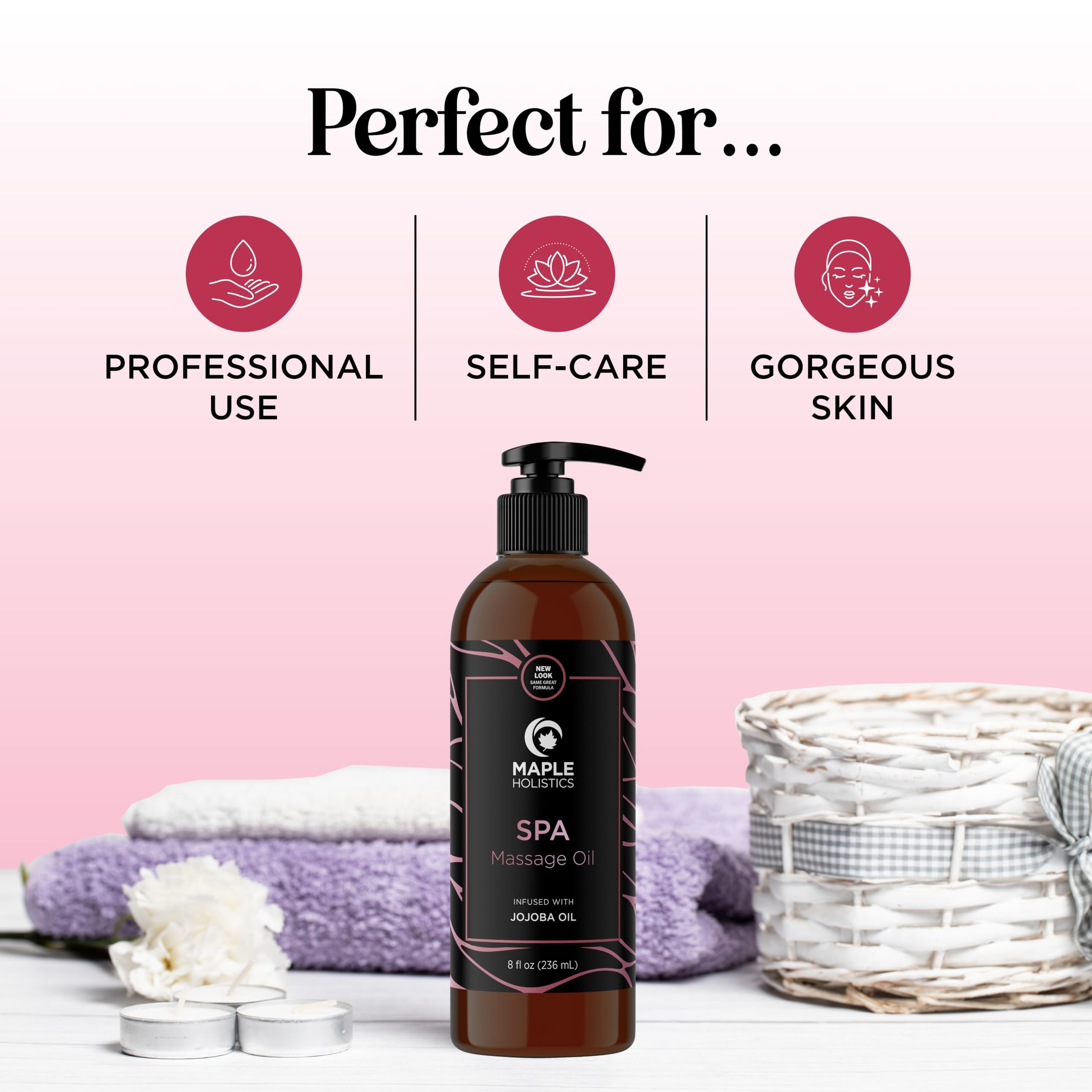 Calming Massage Oil for Therapy – Home Spa Massage Oil (Non-Greasy)