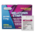 CALMOUR 10 Oral Sleep Strips | 3mg Melatonin Fast-Dissolving Sleep Aid for Restful Nights and Eye Health