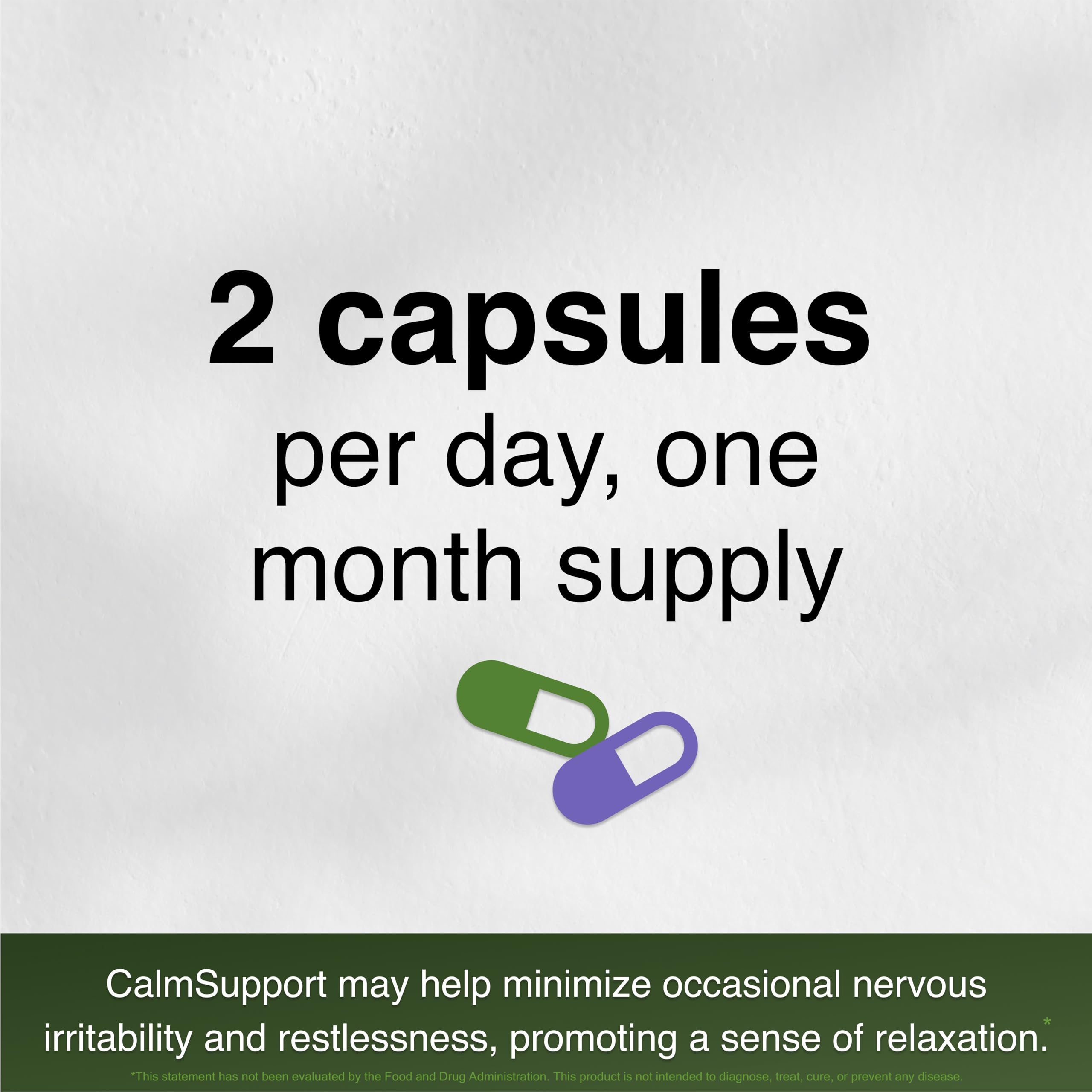 CalmSupport: Stress & Relaxation Support - Ashwagandha, Passion Flower, Valerian Root, Ginger, GABA, Velvet Bean, Motherwort, Oat Seed, Phyllanthus, L-Theanine, L-Tryptophan, Folate, C,B1,B6,B12,Zinc