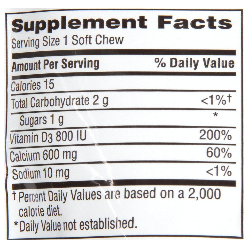 Caltrate 600+D3 Soft Chews – Chocolate Truffle, 60 Count