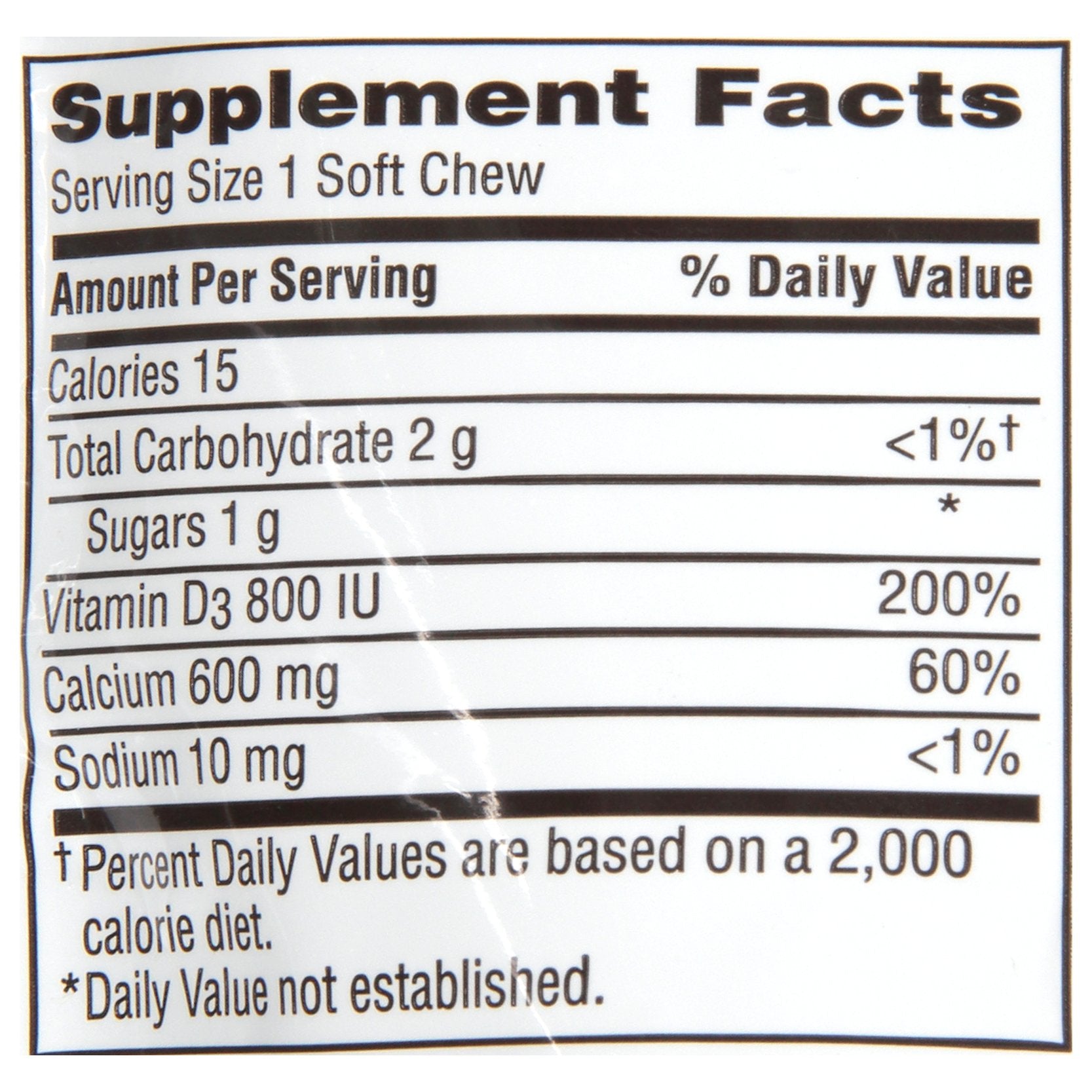 Caltrate 600+D3 Soft Chews – Chocolate Truffle, 60 Count