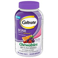 Caltrate Chewables 600+D3 Plus Minerals Calcium and Vitamin D Supplement - Sugar Free, Cherry, Orange & Fruit Punch, 90 Count