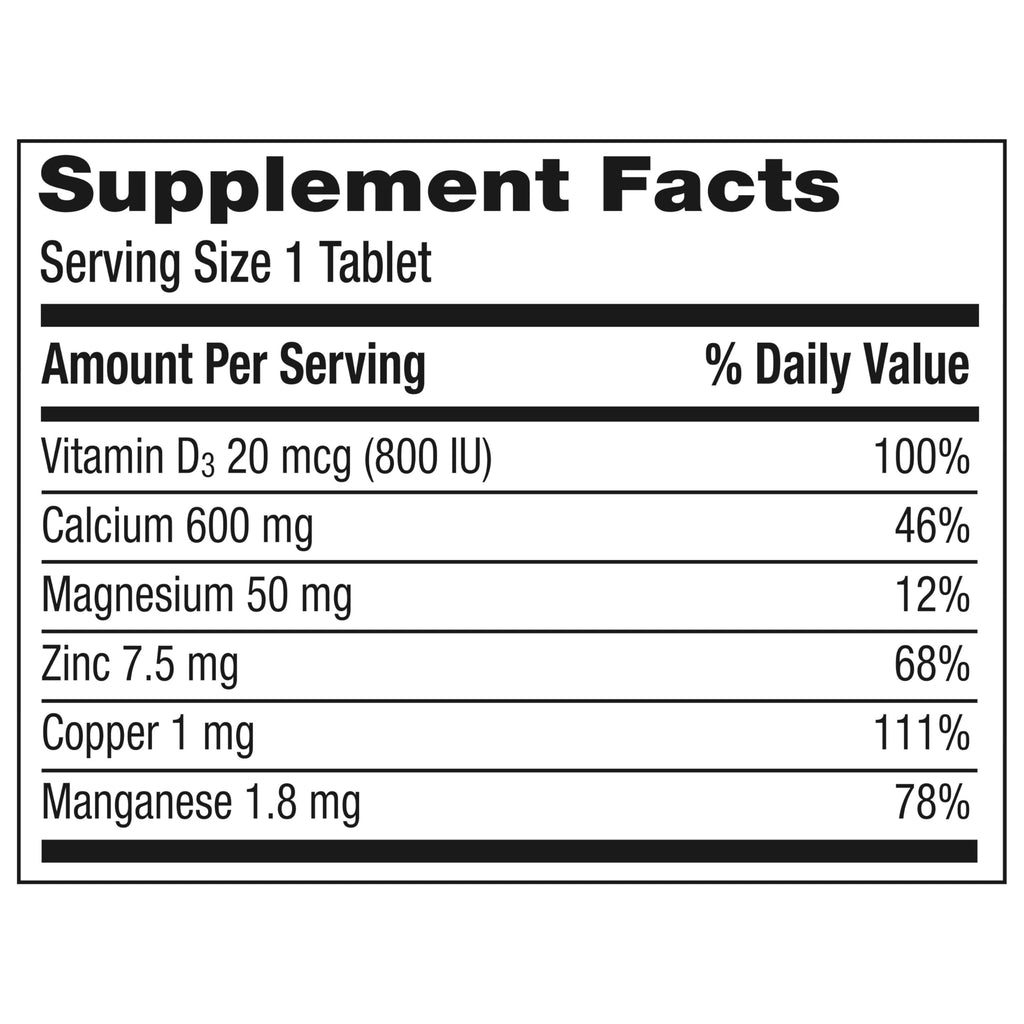 Caltrate 600 Plus D3 Minerals - Calcium & Vitamin D Tablets, 165 Count
