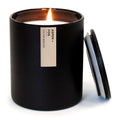 Calyan Wax Co. Aspen & Fog Scented Candle – 75 Hour Burn, Luxury Non-Toxic Soy, Black Tumbler Jar 10.2oz