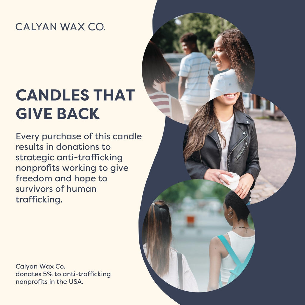 Calyan Wax Co. Mahogany & Cashmere Candle - 57-Hour Burn - 7.2oz Soy Wax