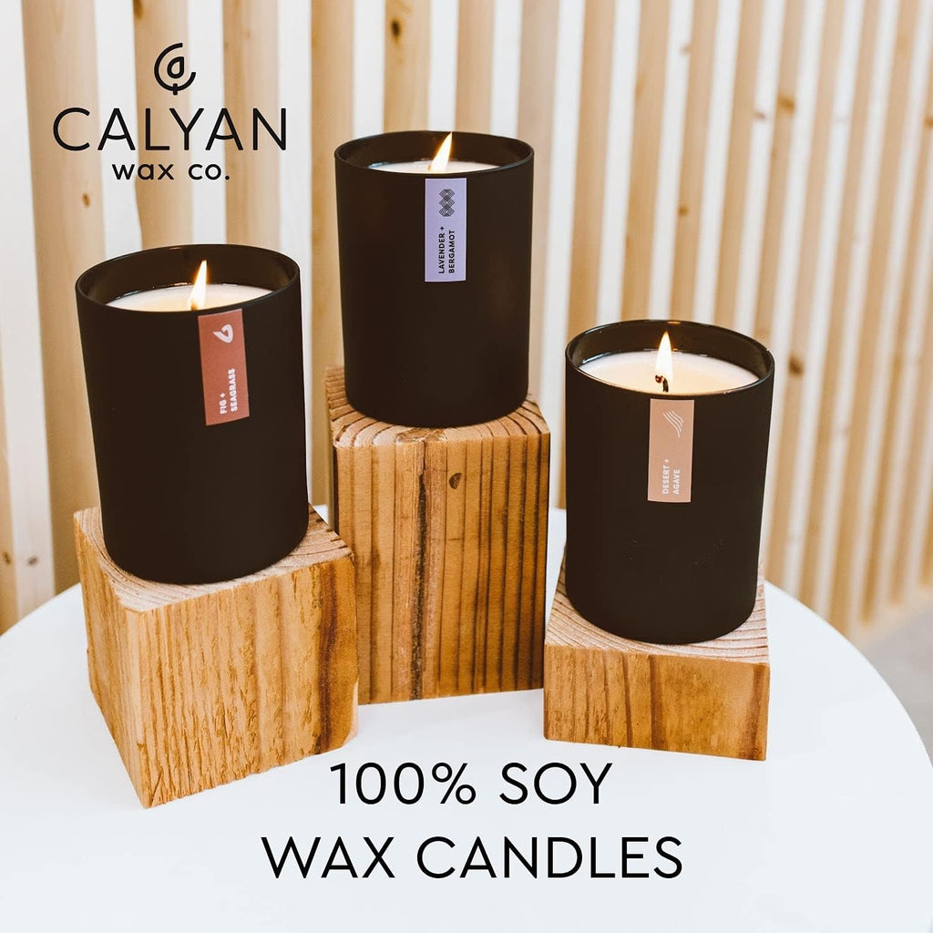 Calyan Wax Co. Vetiver & Tonka Candle - 75 Hour Burn | 10.2oz