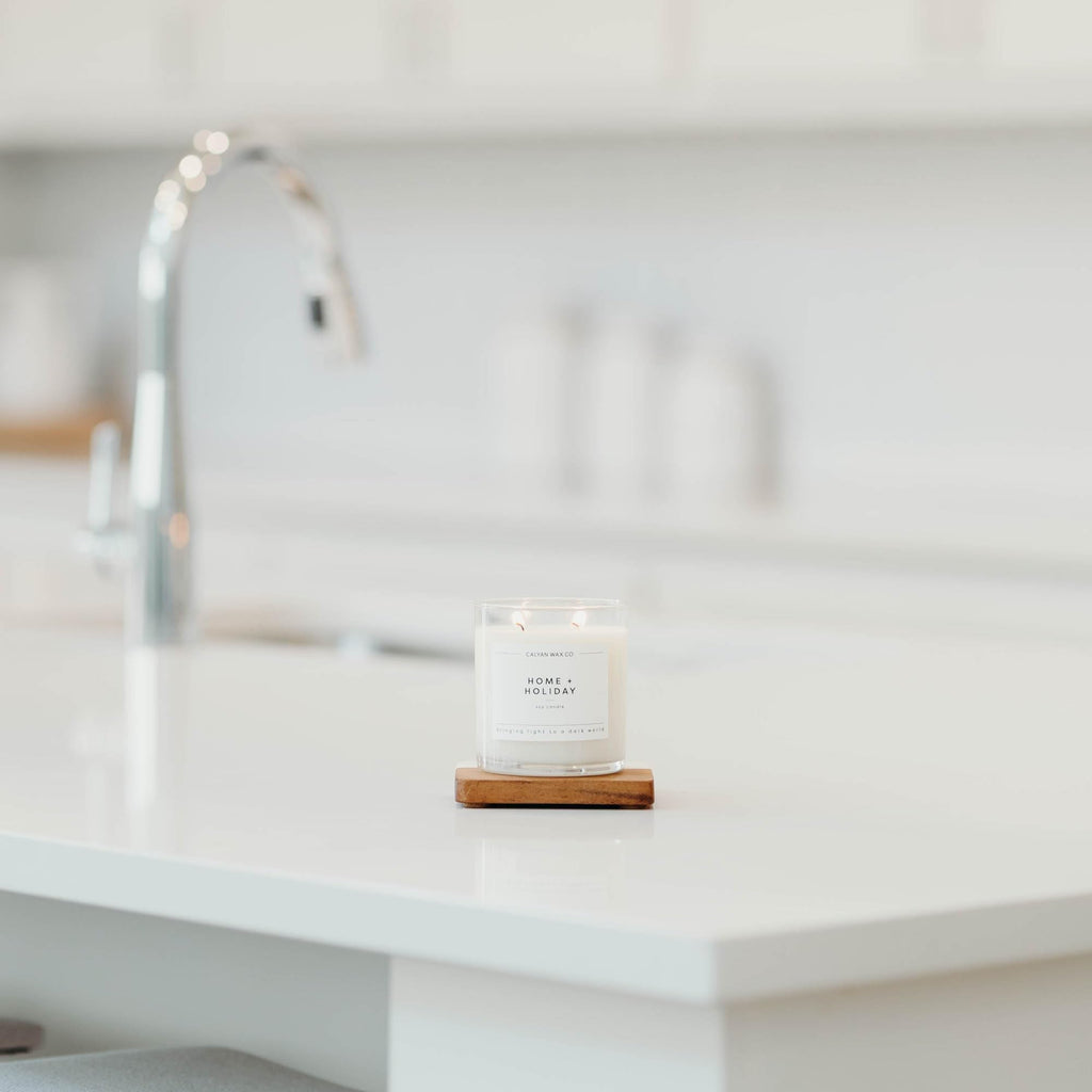 Calyan Wax Co. Home & Holiday 2 Wick Candle – 37h Burn, 8.8oz Jar