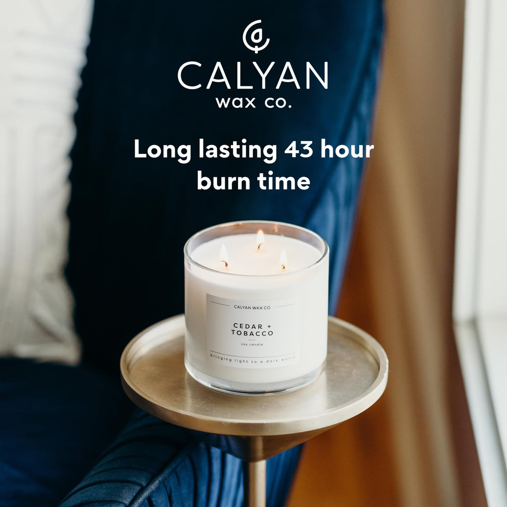 Calyan Wax Co. 3-Wick Soy Candle – 14.9oz Home & Holiday