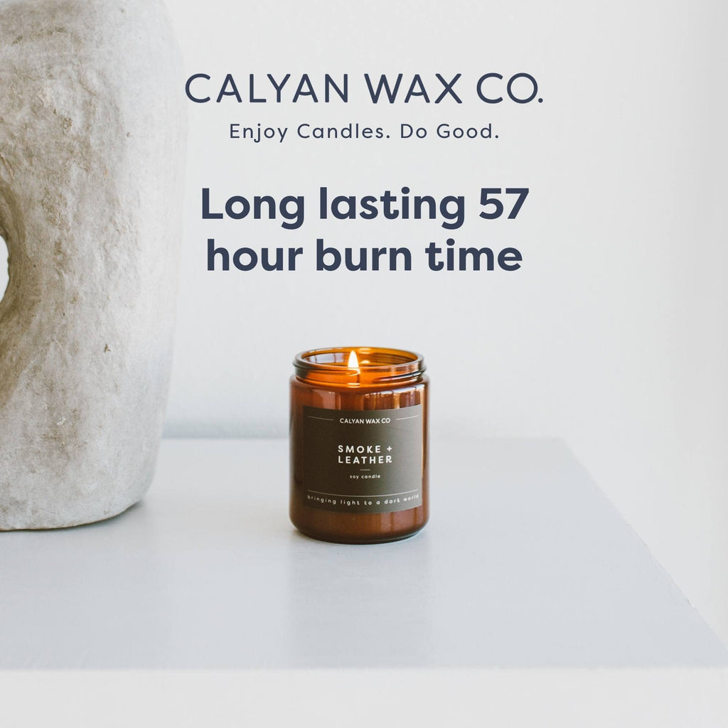 Calyan Wax Co. Palo Santo & Cypress Candle | 57h Burn • Non-Toxic Soy • 7.2oz