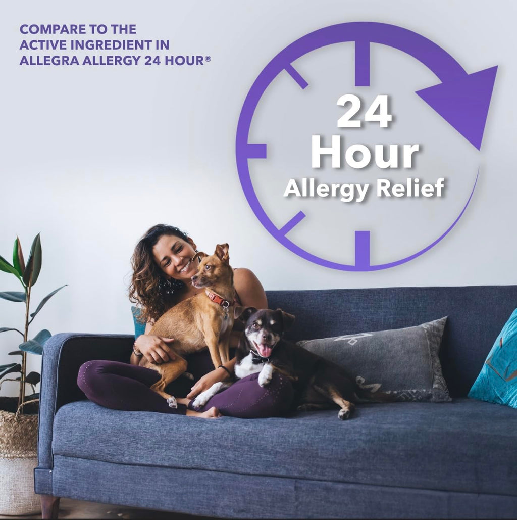 Camber Fexofenadine 24-Hour Non-Drowsy Allergy Relief - 100 Tablets