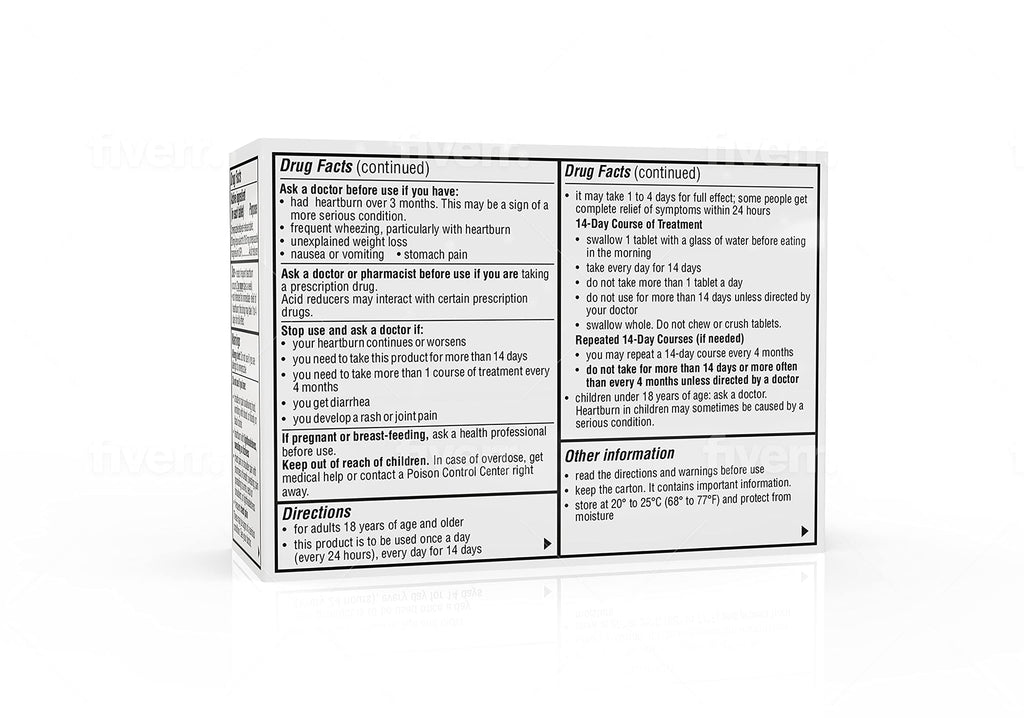 Camber Omeprazole 20mg Delayed-Release Tablets | Heartburn & Acid Reflux Relief (42 Count)