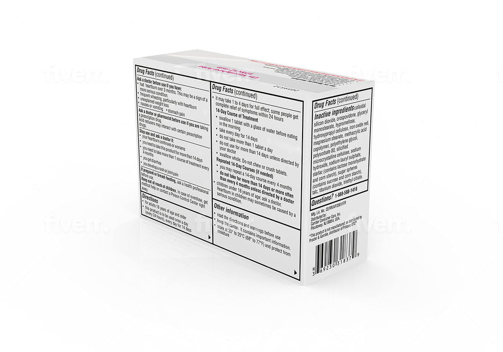 Camber Omeprazole 20mg Delayed-Release Tablets | Heartburn & Acid Reflux Relief (42 Count)