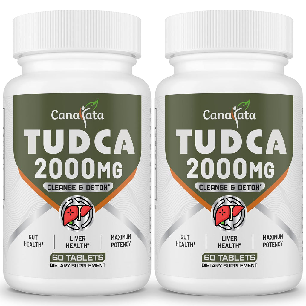 Canarata TUDCA 2000mg – Liver Detox, Bile Salts Support & Liver Health – 60 Day Supply