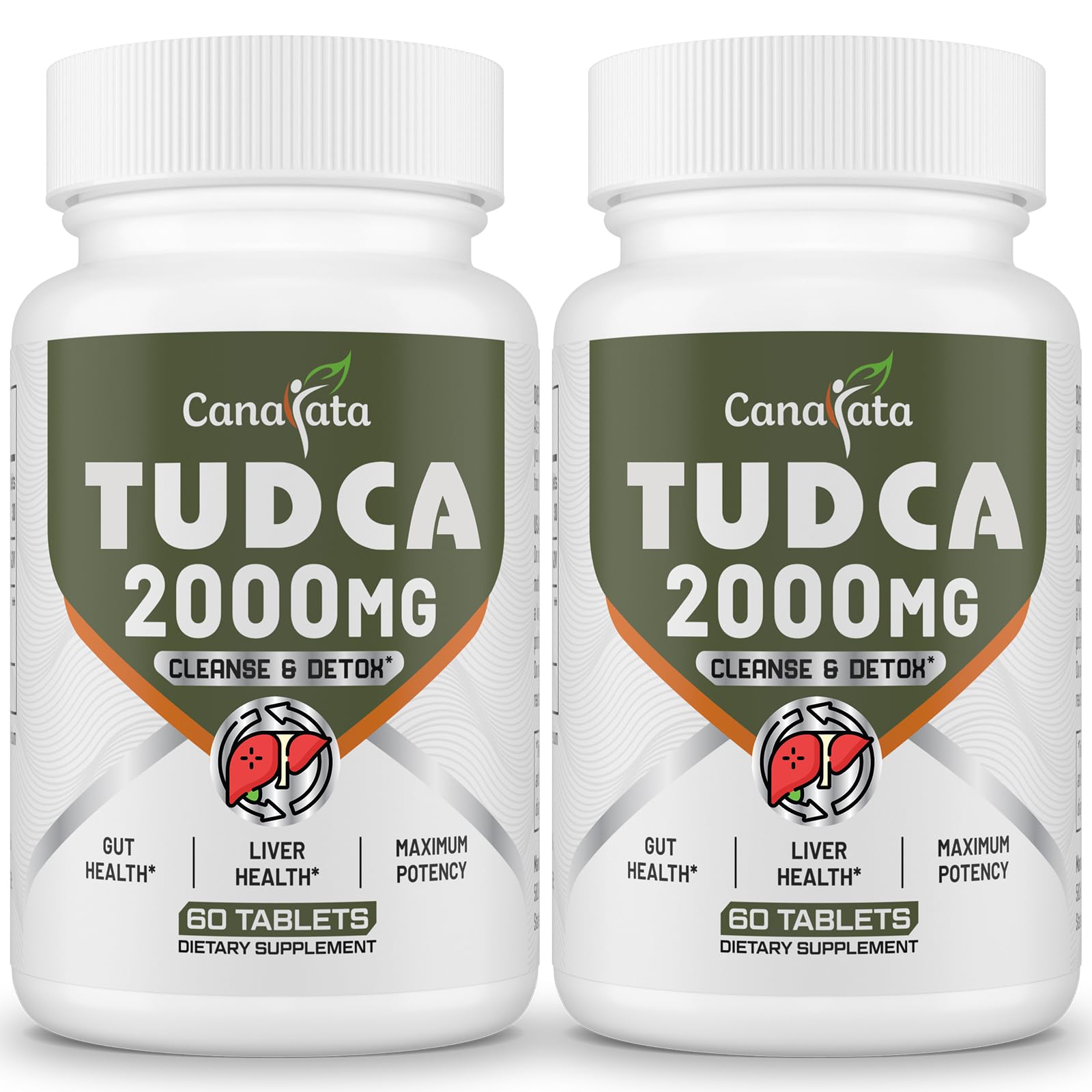 Canarata TUDCA 2000mg – Liver Detox, Bile Salts Support & Liver Health – 60 Day Supply