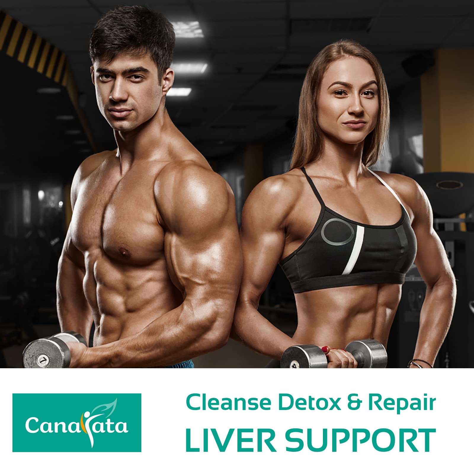 Canarata TUDCA Liver Support 1000mg – 120 Vegan Capsules with Milk Thistle