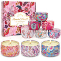 Scented Candles Gifts Set for Women – 9-Pack Soy Wax Aromatherapy (Lavender, Jasmine, Vanilla)
