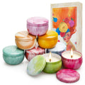 Candles 8 Pack - French Artistic Scented Gift Set for Women - Paris-Inspired