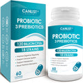 CANLIST Probiotics 120B CFUs – 18 Strains, Prebiotics & Digestive Enzymes – 60 Caps (Non-GMO)