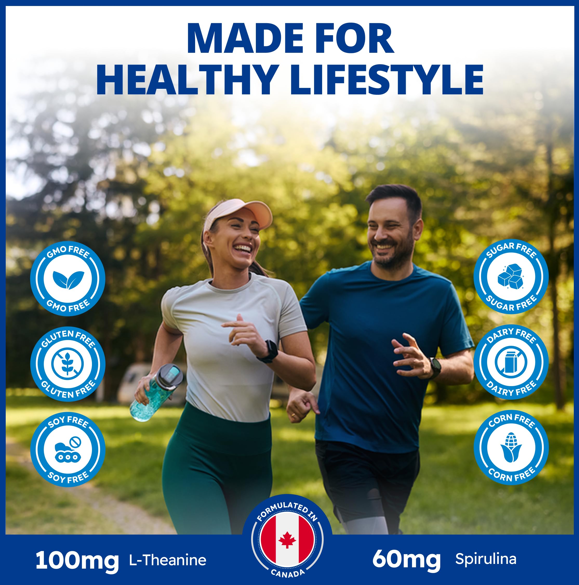 CanPrev Synergy B Complex with L-Theanine – 60 Capsules, 30-Day Supply