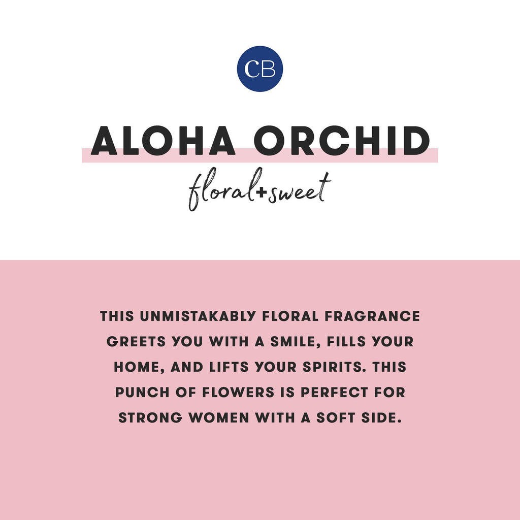 Capri Blue Aloha Orchid Pattern Play Jar Candle – 19 oz Soy Wax | Floral Notes