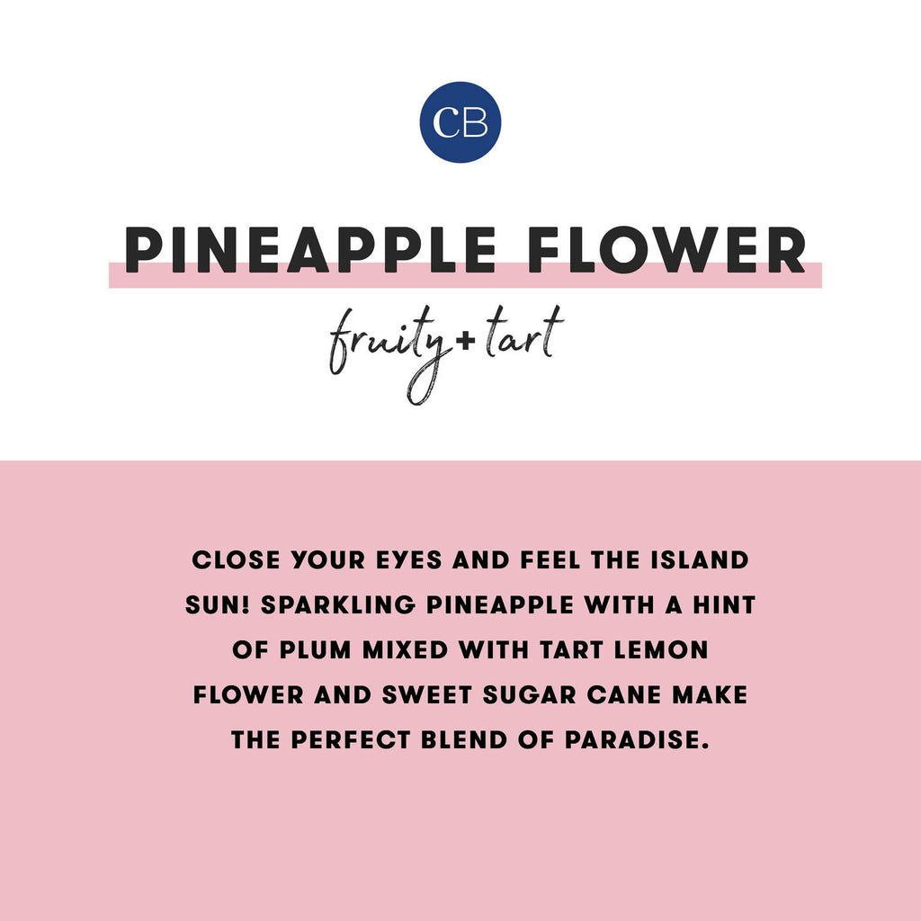 Capri Blue Modern Marble Reed Diffuser Set – Pineapple Flower 5.7 oz | Luxury Home Fragrance
