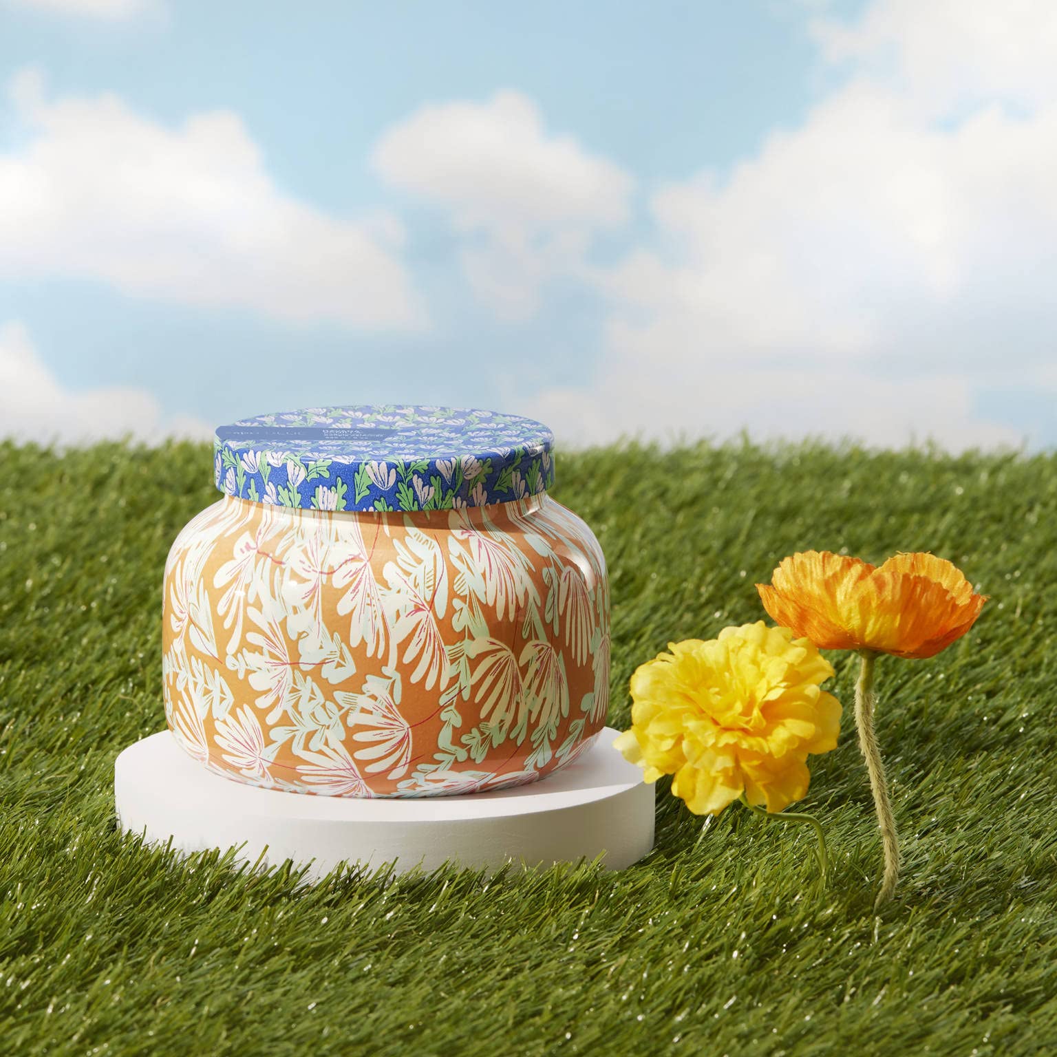 Capri Blue Havana Vanilla Pattern Play Jar Candle - 19 oz | Luxury Home Decor