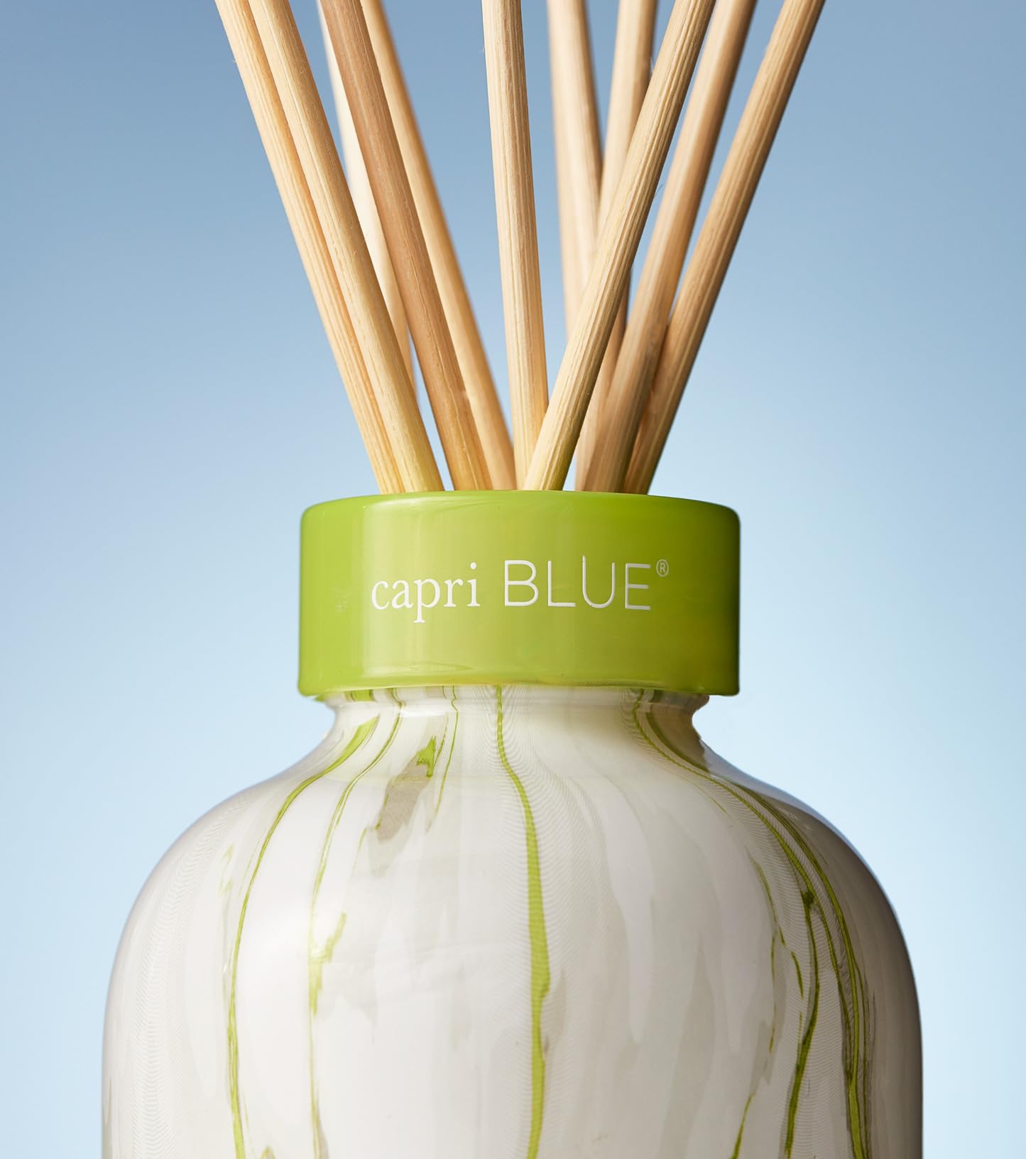 Capri Blue Reed Diffuser Set - Honeydew Crush | Modern Marble Diffuser, 5.7 fl oz