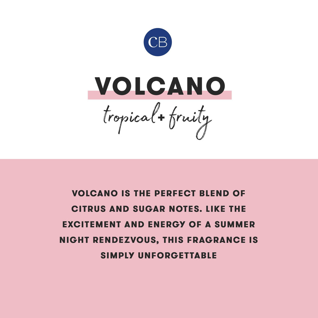 Capri Blue Volcano Mini Tin Candle (3 oz) • Luxury Soy Wax Blend in Tropical Fruit & Sugared Citrus • White Jar