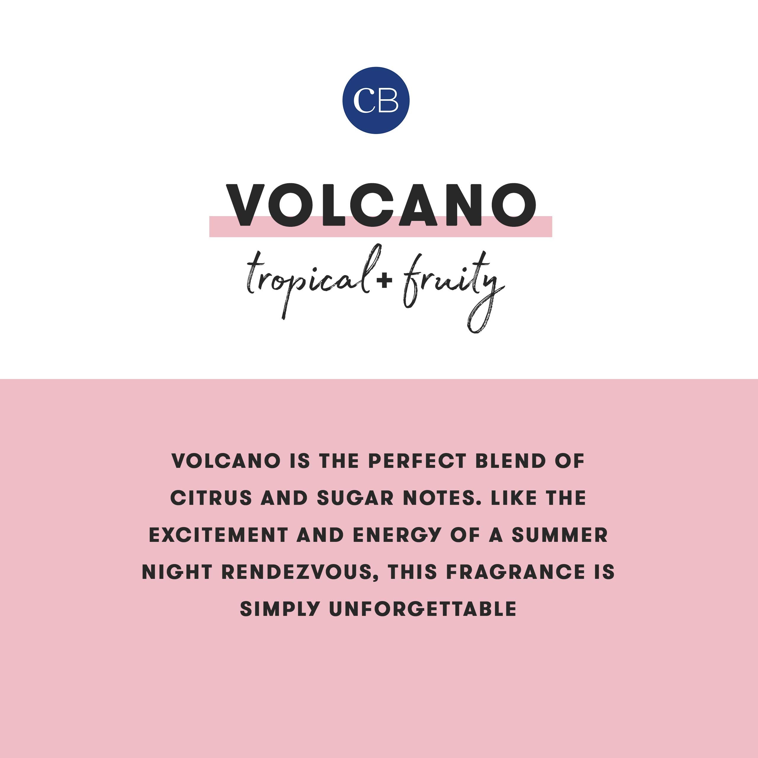 Capri Blue Volcano Mini Tin Candle (3 oz) • Luxury Soy Wax Blend in Tropical Fruit & Sugared Citrus • White Jar