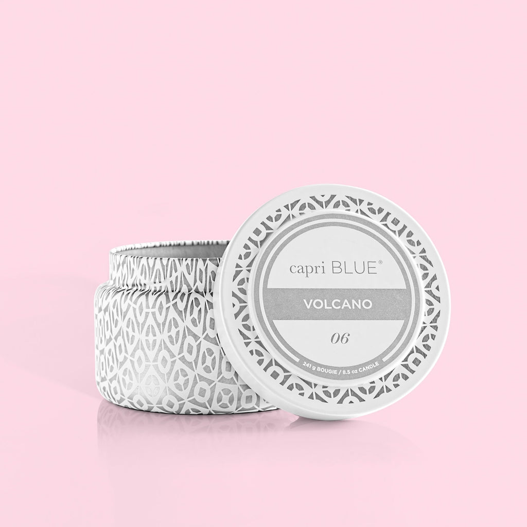 Capri Blue Volcano Travel Tin Candle - White, 8.5 oz | Luxury Soy Wax