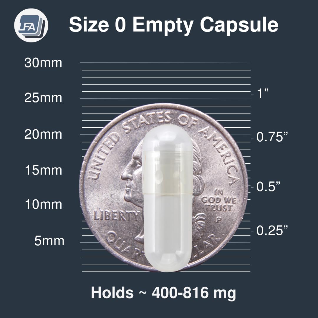 Empty Capsules Size 0-10000 Count Bulk | Gelatin Halal Beef Gel Caps