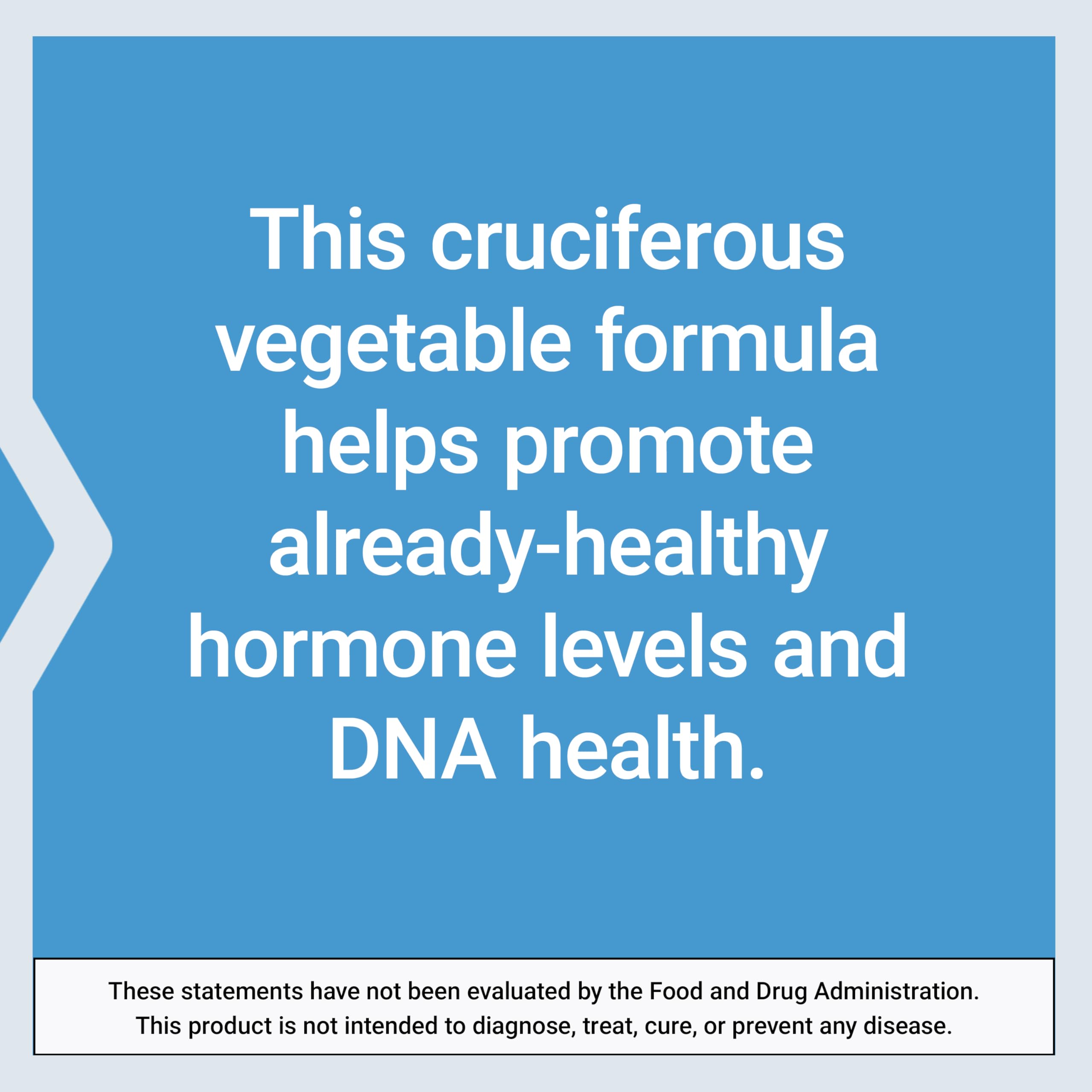 Life Extension Cruciferous Vegetable Extract Blend - I3C, DNA Health & Hormone Support, 60 Capsules