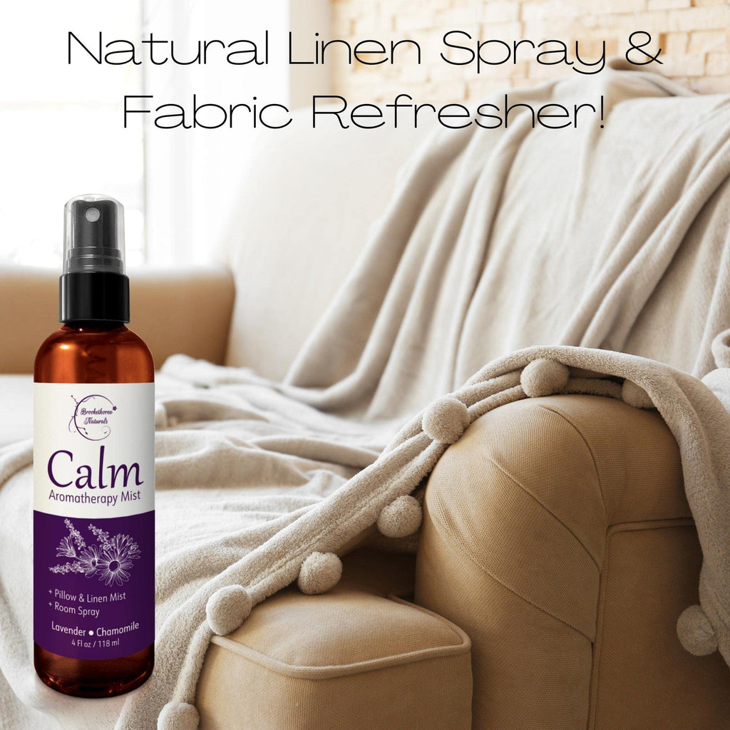 Calm Aromatherapy Mist with Lavender & Chamomile – Natural Sleep & Pillow Spray | Brookethorne Naturals