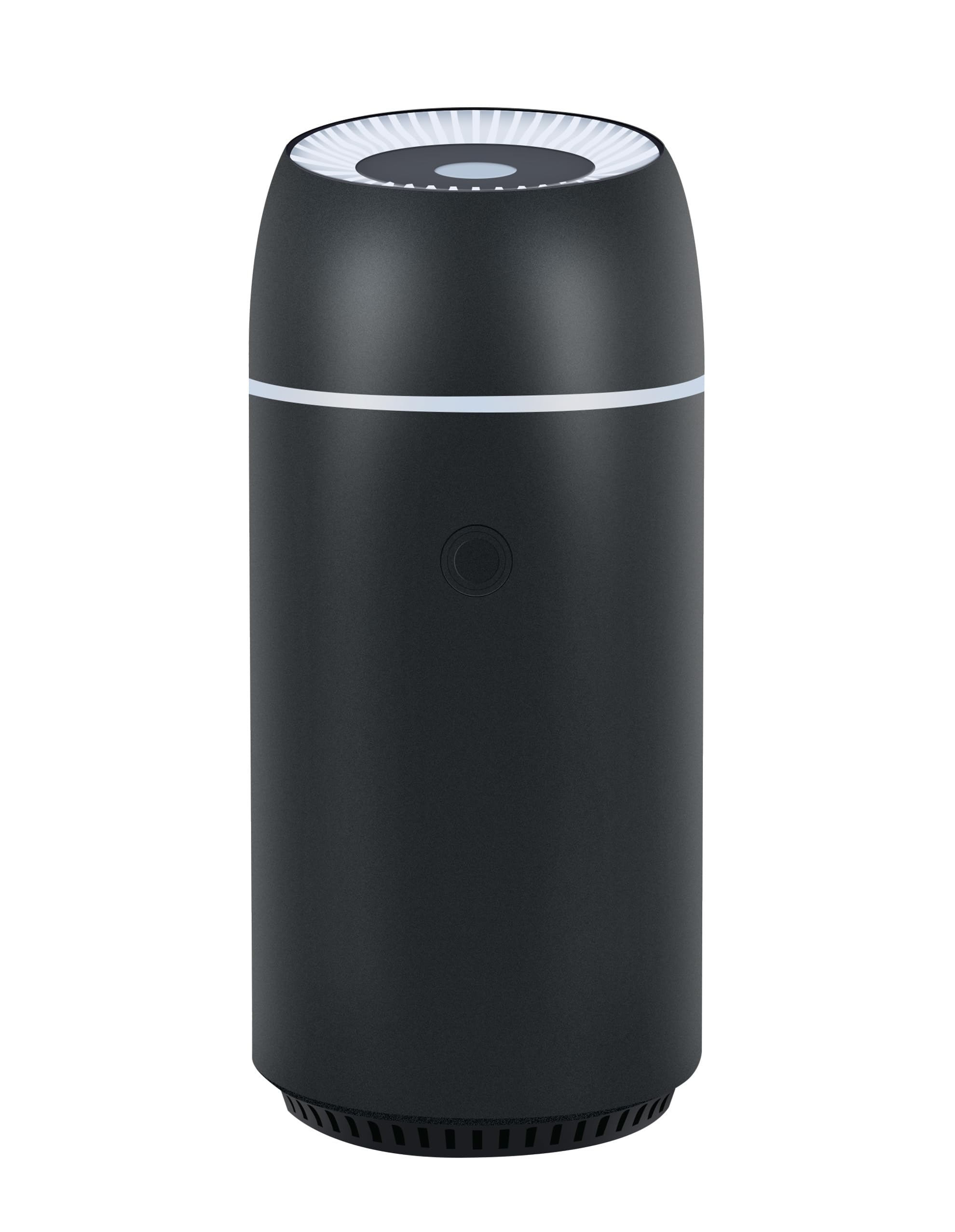Car Diffuser for Essential Oils - Portable 100ml USB-C Ultrasonic Aromatherapy Diffuser with Colorful Lights (Black)