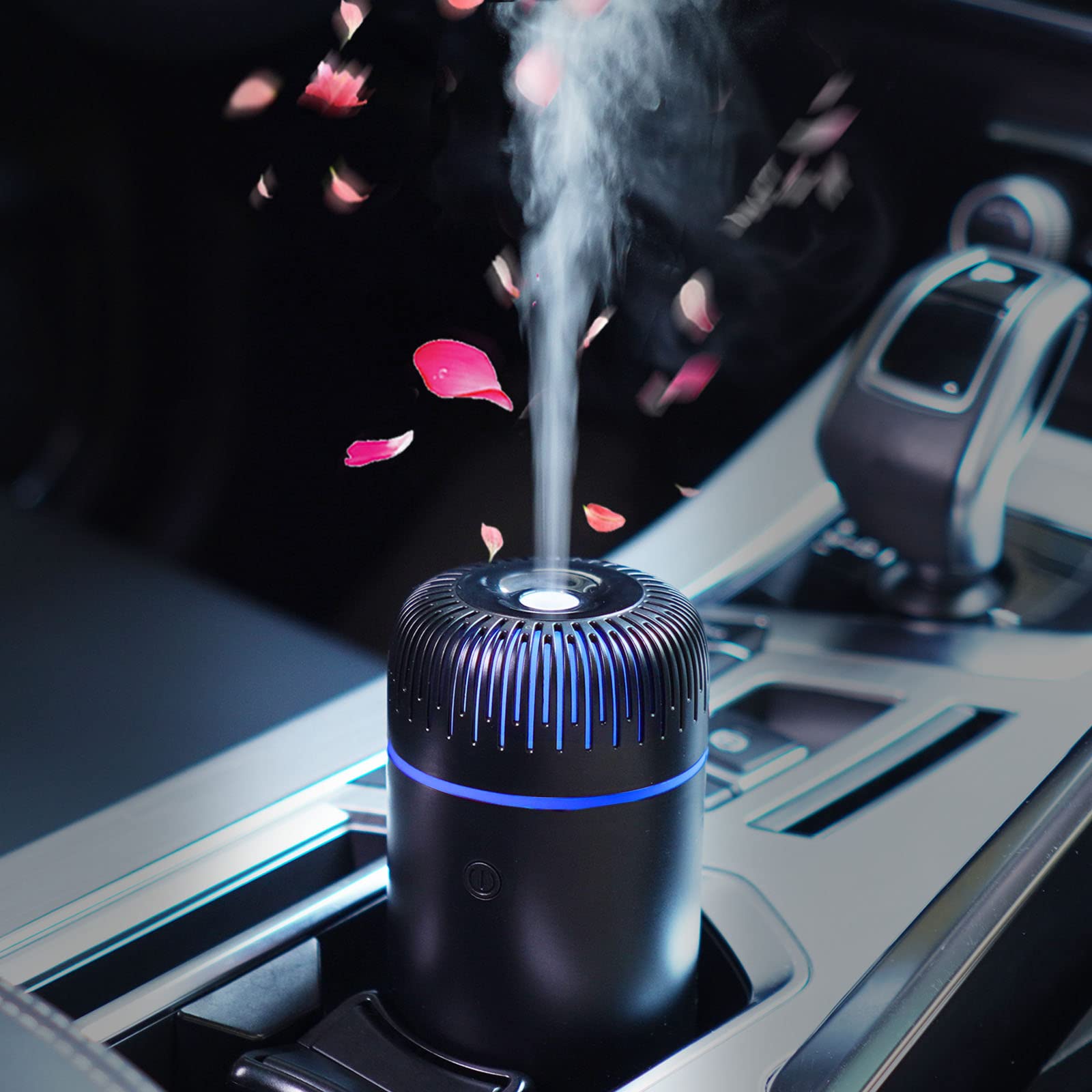 Car Diffuser Humidifier USB Aromatherapy – Mini Portable Diffuser for Car, Home, Office (Black)