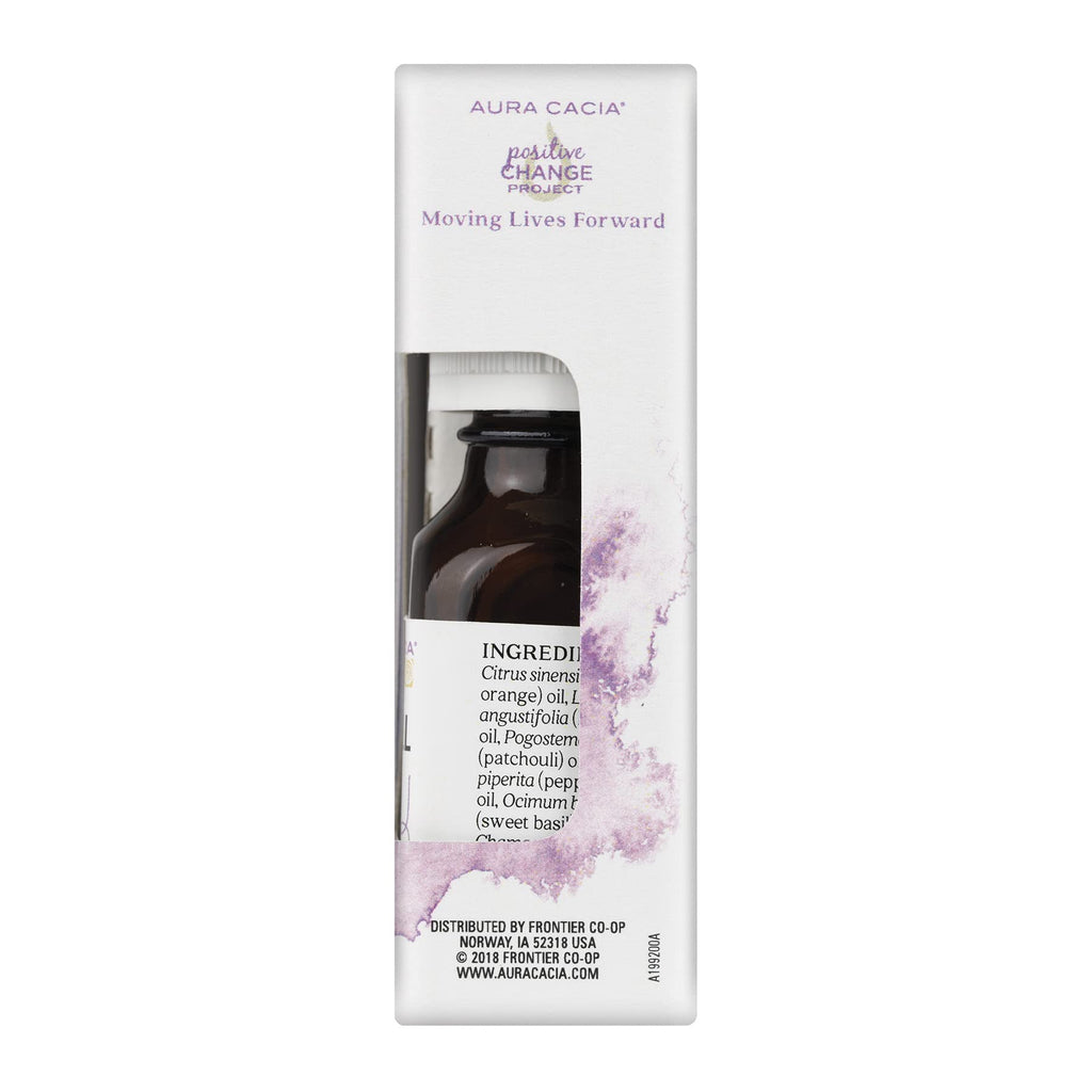 Aura Cacia Chill Pill Essential Oil Blend – 0.5 oz (Lavender, Peppermint, Orange, Basil, Chamomile & Patchouli)