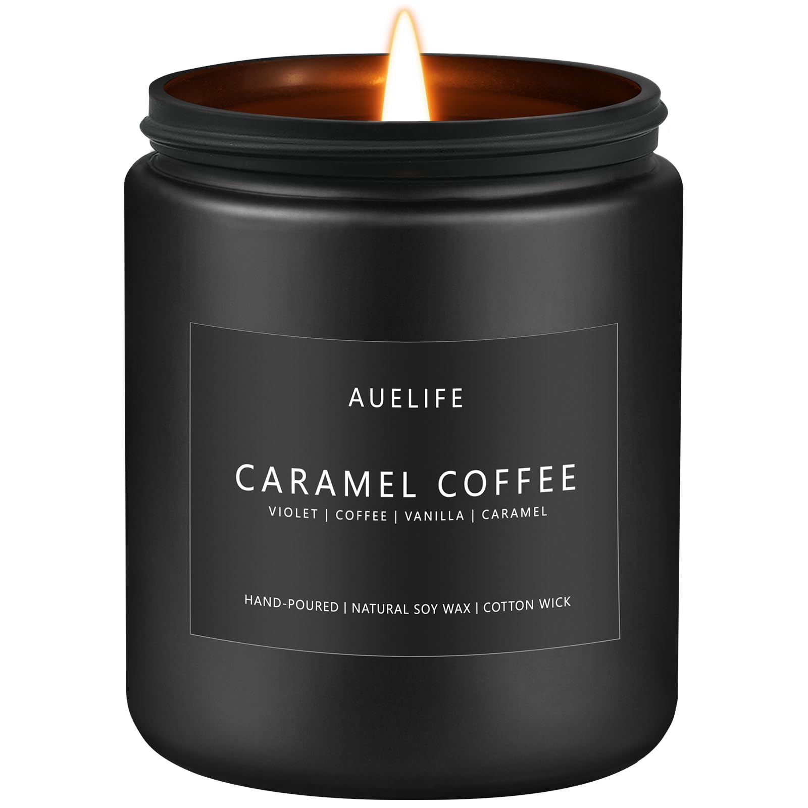 Caramel Coffee Candle - Men's Scented Soy Candle | 7oz, 50 Hours Burn Time