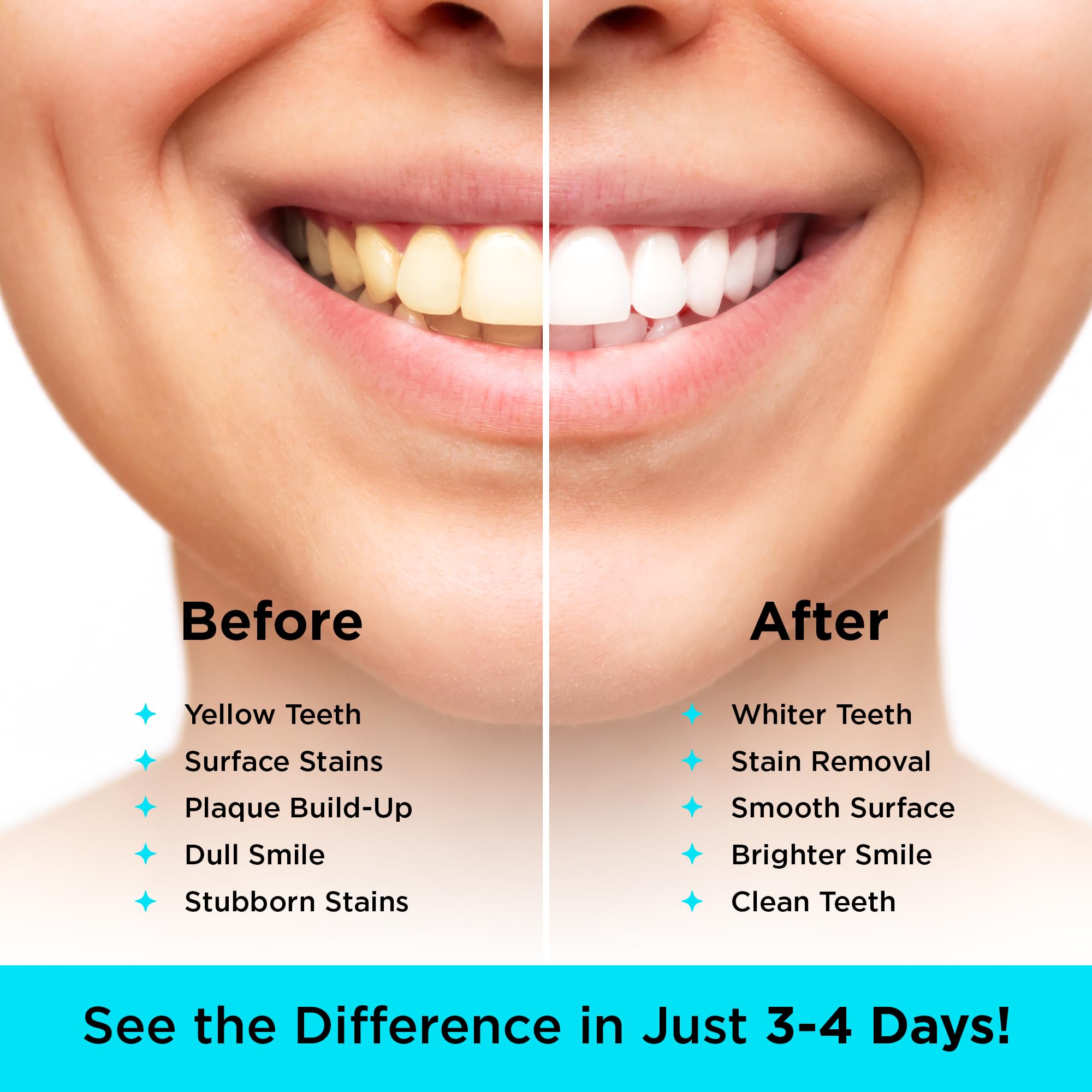 CARBON WHITE Teeth Whitening Powder - Natural Coconut Charcoal 30g