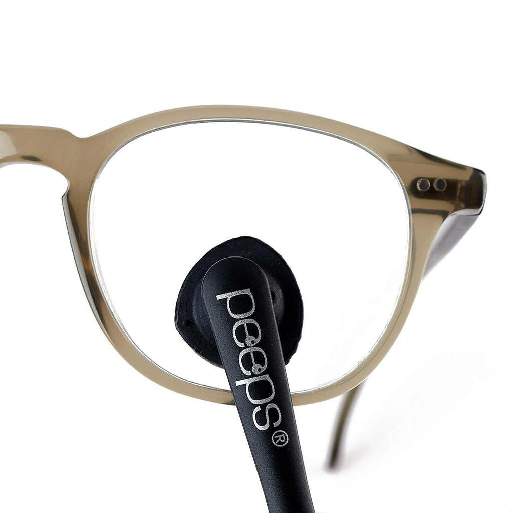 CarbonKlean Peeps Eyeglass Lens Cleaner – NASA-Used Carbon Microfiber, 500 Uses (Injected White)