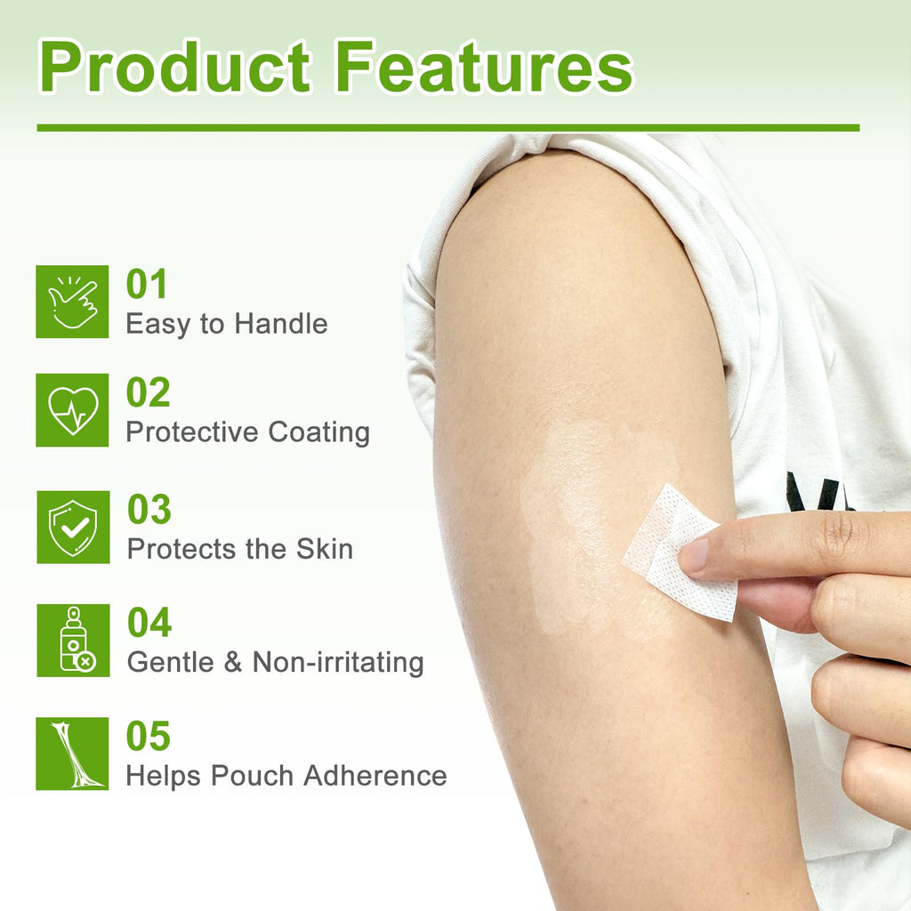 CARBOU Skin Barrier Wipes – 100 Count Skin Prep for Enhanced Adhesion