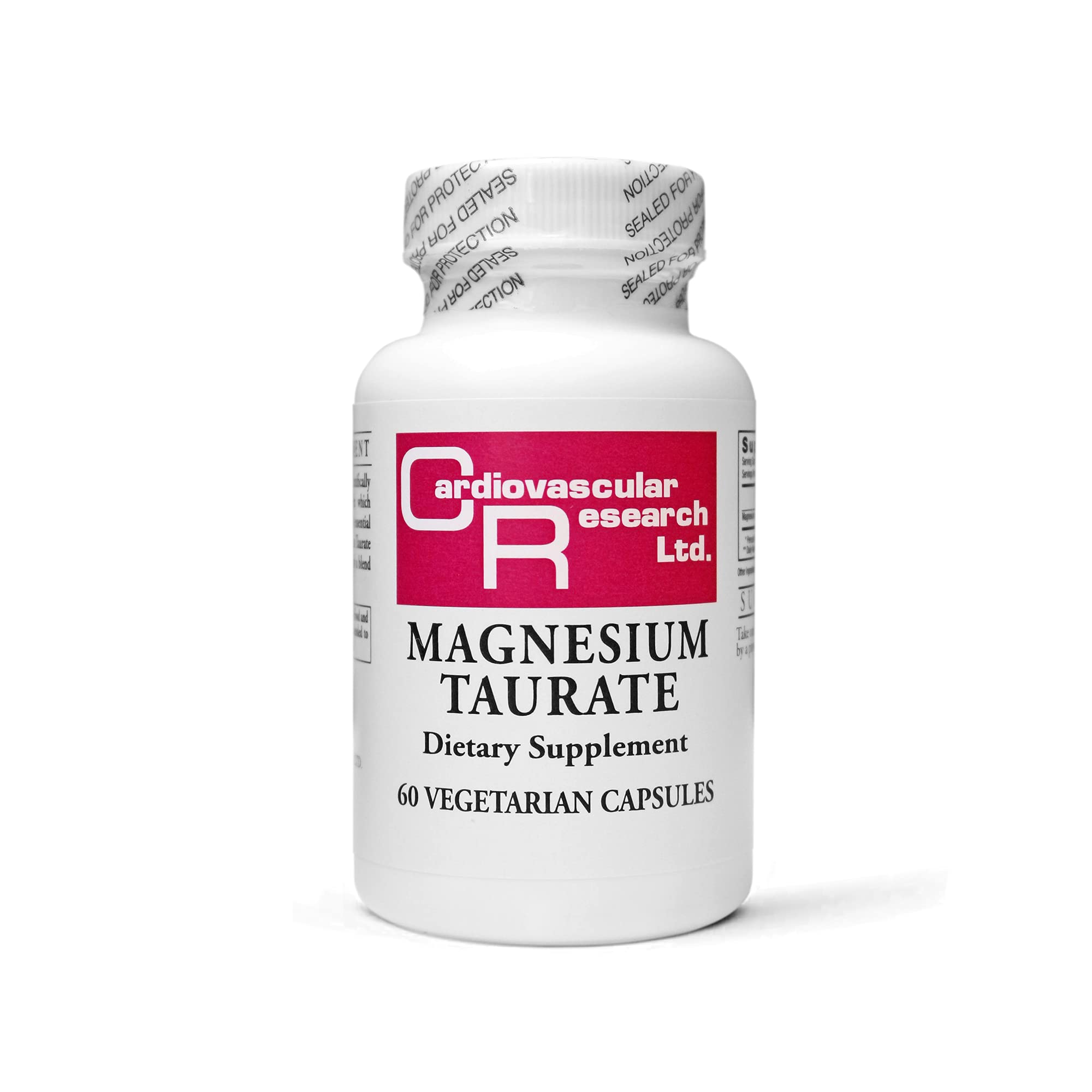 Cardiovascular Research Magnesium Taurate 125 mg, 60 Capsules, Creamy White
