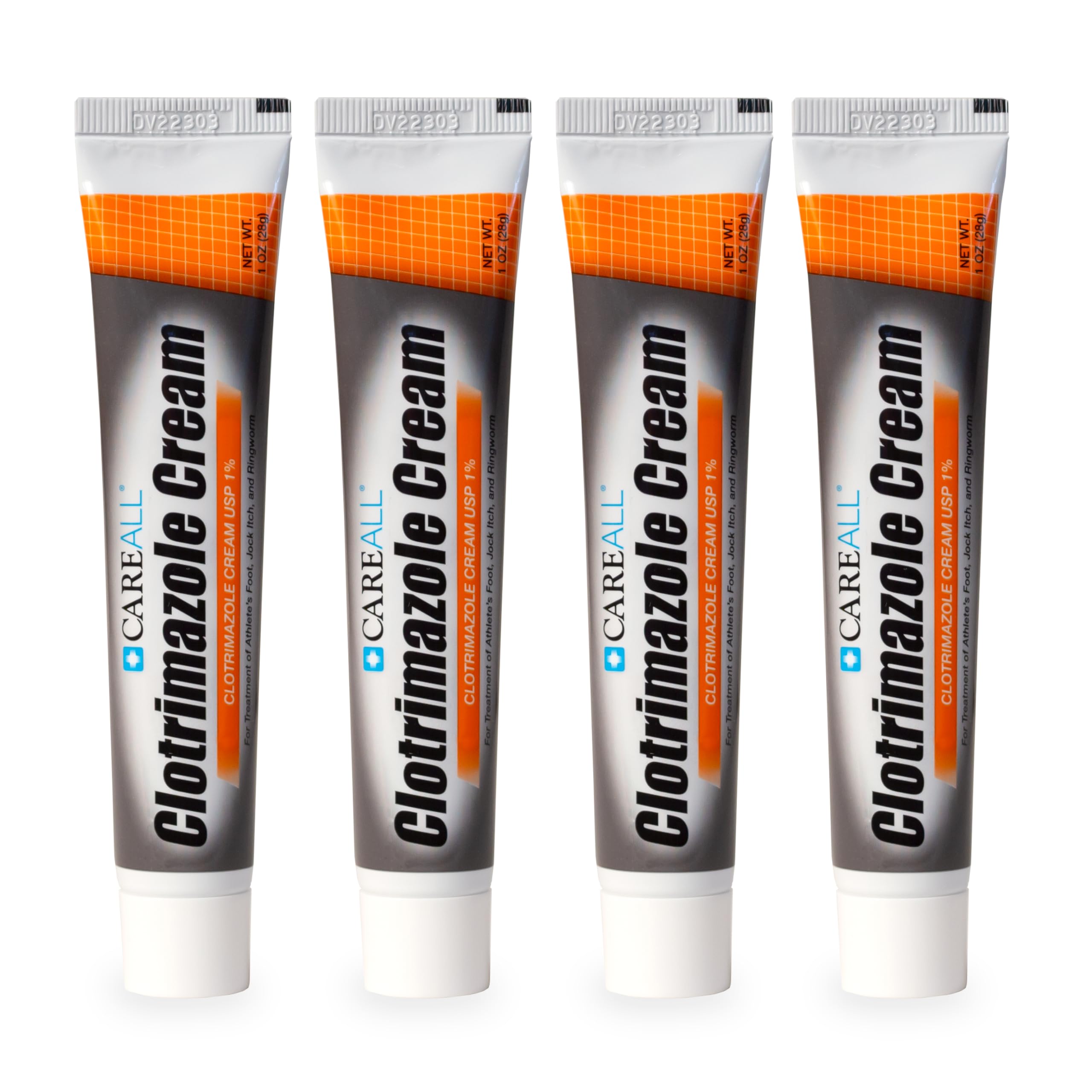 CareAll Clotrimazole 1% Antifungal Cream 4 Pack | Treats Athlete’s Foot, Jock Itch & Ringworm (Compare to Leading Brand)