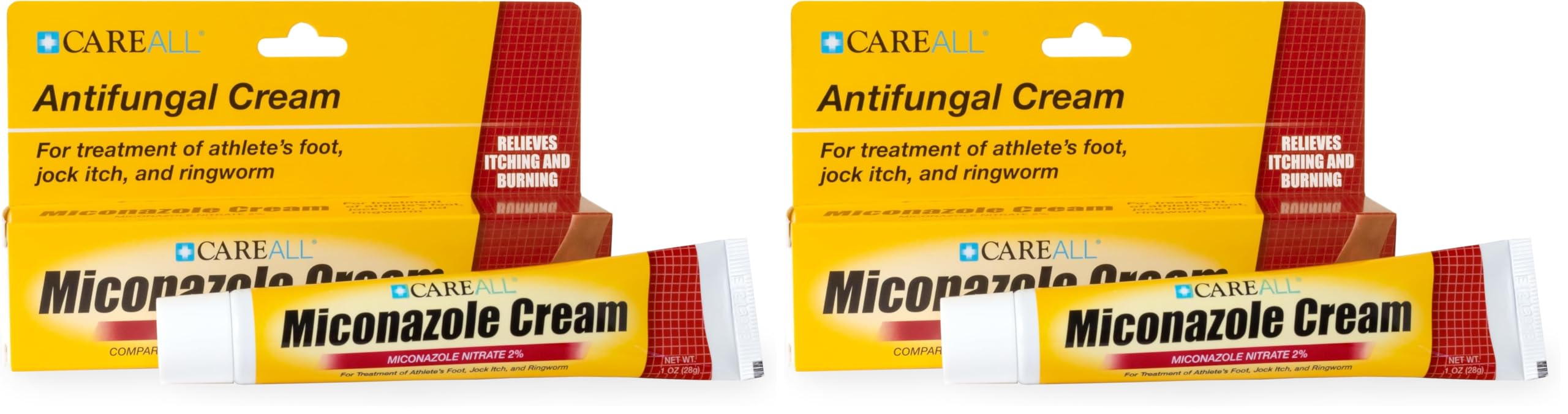 CareAll Miconazole Nitrate 2% Antifungal Cream – 1 oz, Pack of 2 | Compare to Leading Brand