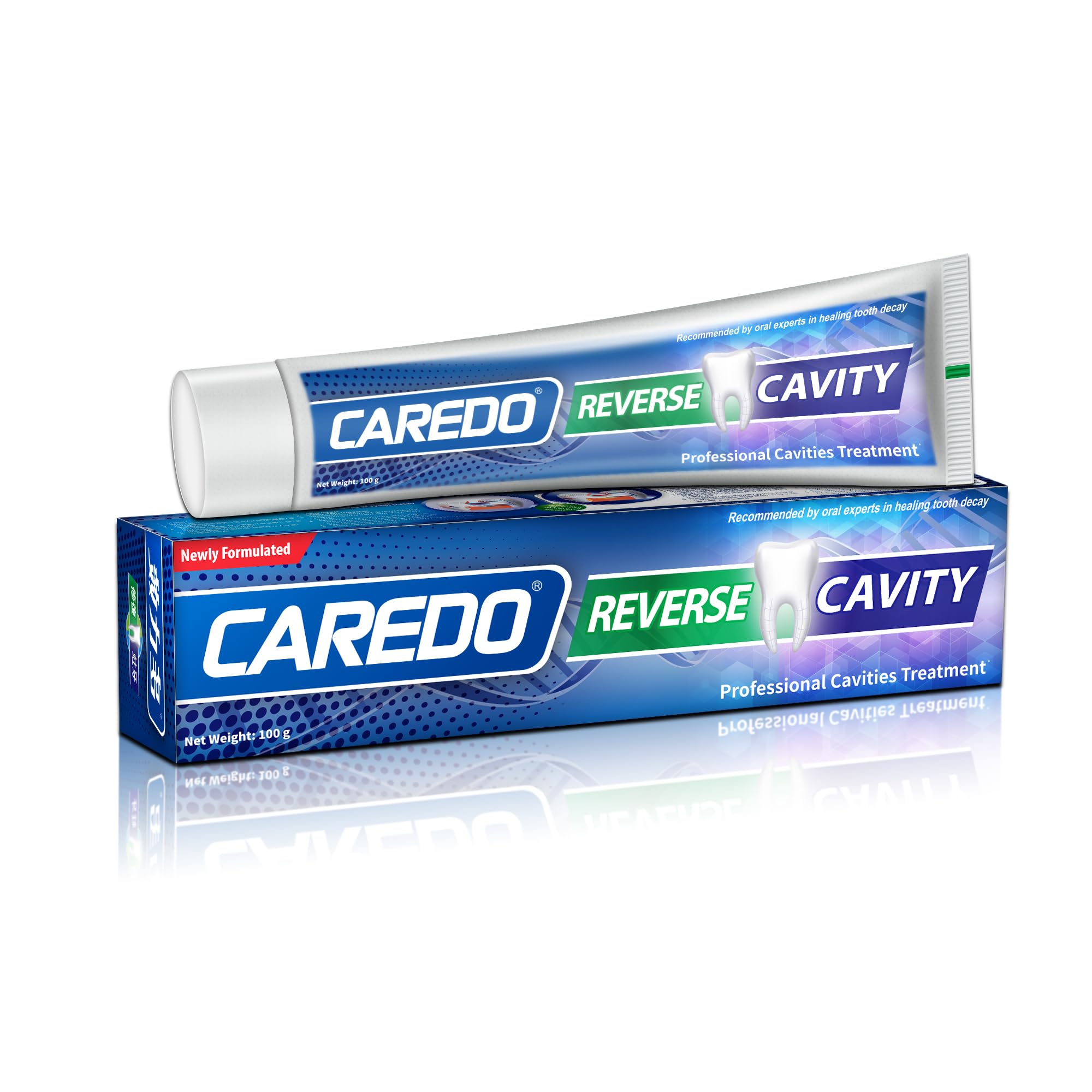 CAREDO Cavity Repair Toothpaste – Hydroxyapatite Remineralizing, Fluoride-Free