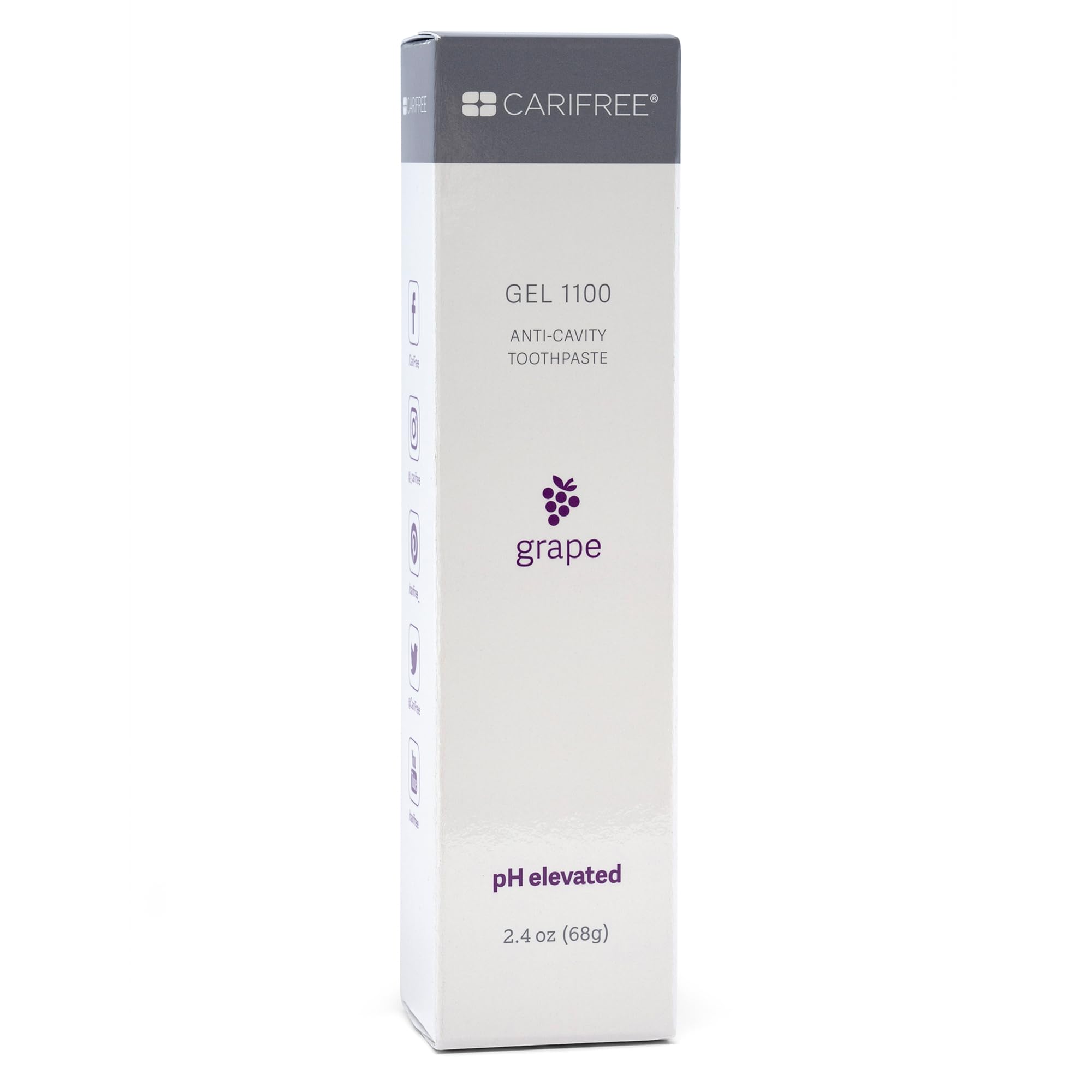 CariFree Gel 1100 – Grape Flavored Anti-Cavity Toothpaste with Nano Hydroxyapatite