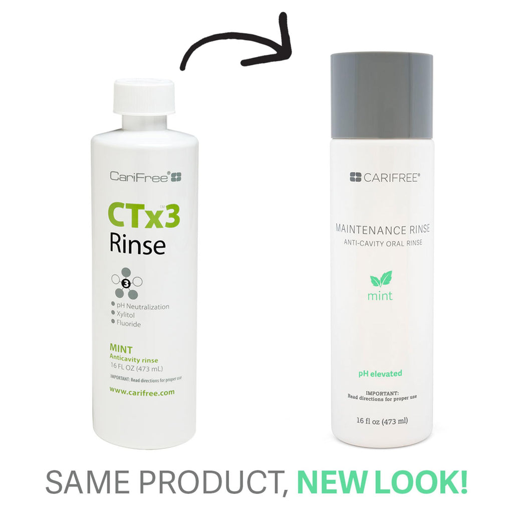 CariFree Maintenance Rinse – Mint Flavored Fluoride Mouthwash, Dentist-Recommended, Alcohol-Free