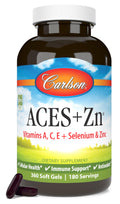 Carlson ACES + Zn Multivitamin with Zinc – Immune Support, Antioxidants, 360 Softgels