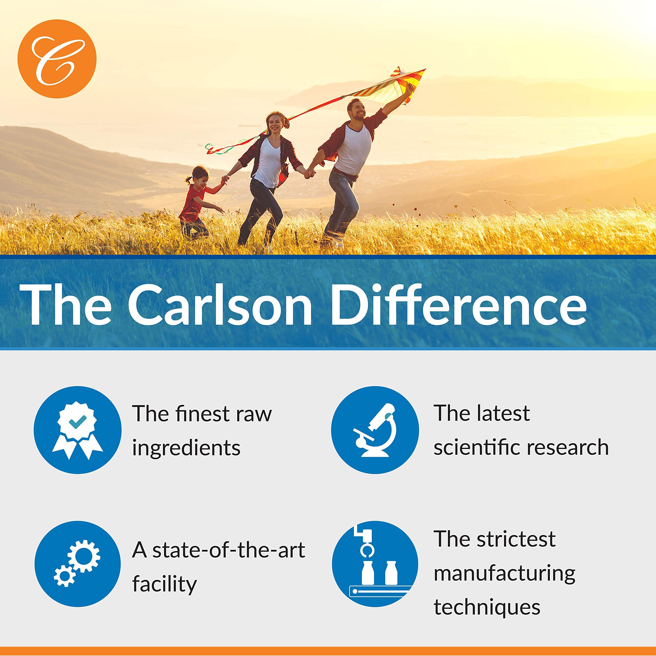 Carlson B-2 Riboflavin 100 mg – Energy, Vision & Skin Support
