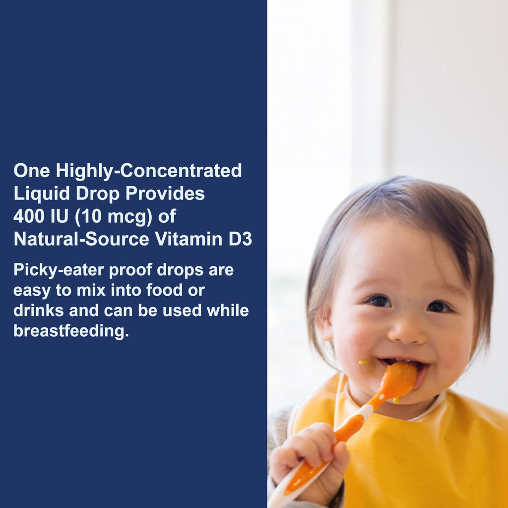 Carlson Baby D3 400 IU Drops – 365 Drops, Vegetarian & Unflavored