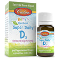 Carlson Baby D3 Drops – 400 IU, Algae-Sourced, Vegetarian Vitamin D for Infants & Toddlers